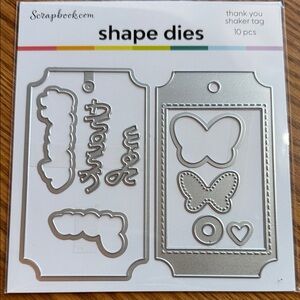 Scrapbook Silver Shape Dies Set